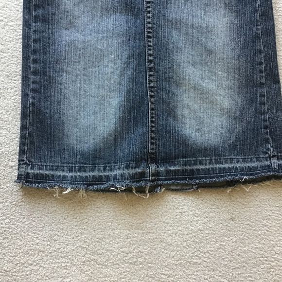 INDUSTRIAL COTTON SIZE 3 BLUE DENIM PENCIL SKIRT - Picture 4 of 7